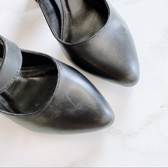 ALDO Rise Misha Nonoo block wool heel pointy toe black - Picture 3 of 4